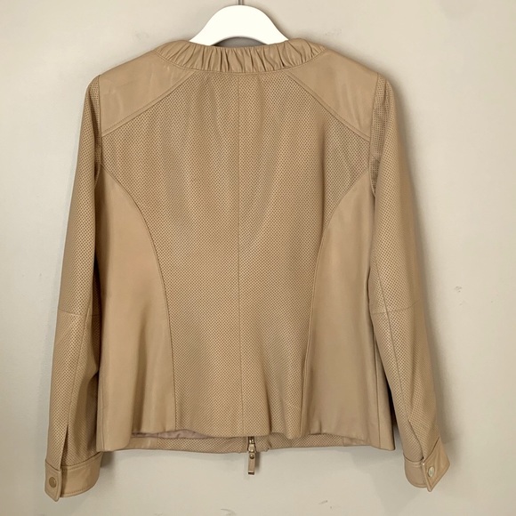Luisa Spagnoli size 46 fine leather jacket - Picture 9 of 15